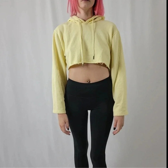 Forever 21 Cropped Bell Sleeve Sweatshirt - Picture 7 of 10